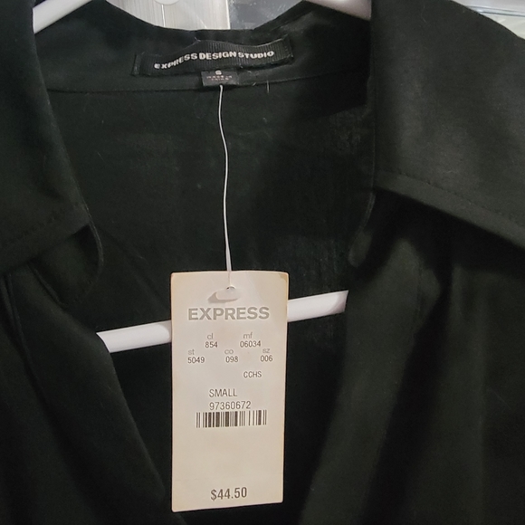 NWT Express black button down top - Picture 3 of 3